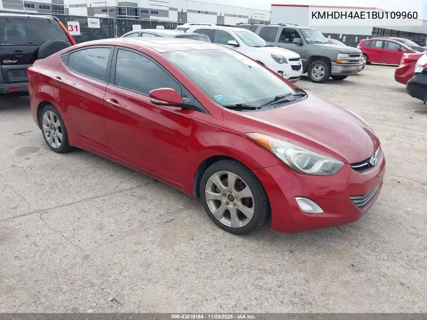 KMHDH4AE1BU109960 2011 Hyundai Elantra Limited (Ulsan Plant)