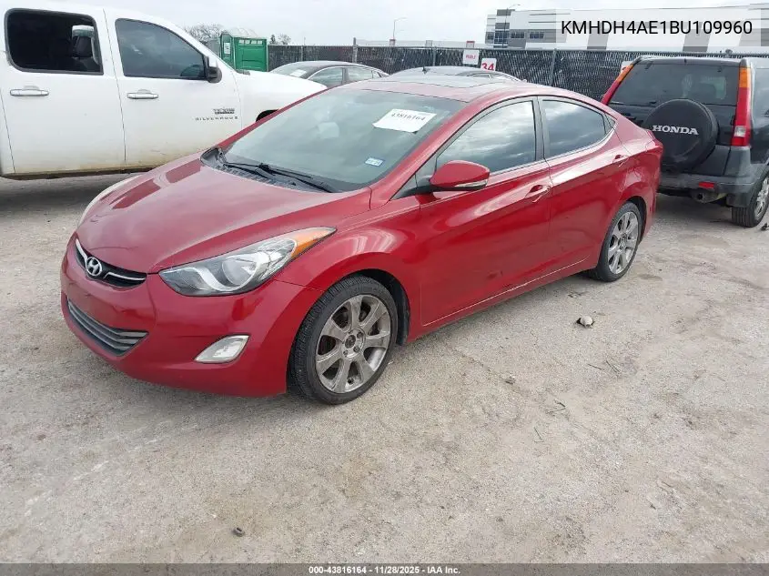 KMHDH4AE1BU109960 2011 Hyundai Elantra Limited (Ulsan Plant)