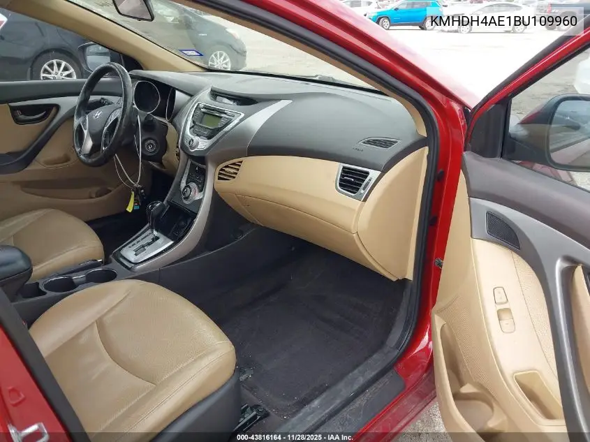 KMHDH4AE1BU109960 2011 Hyundai Elantra Limited (Ulsan Plant)