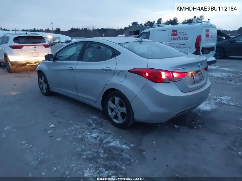 KMHDH4AE9BU112184 2011 Hyundai Elantra Gls (Ulsan Plant)