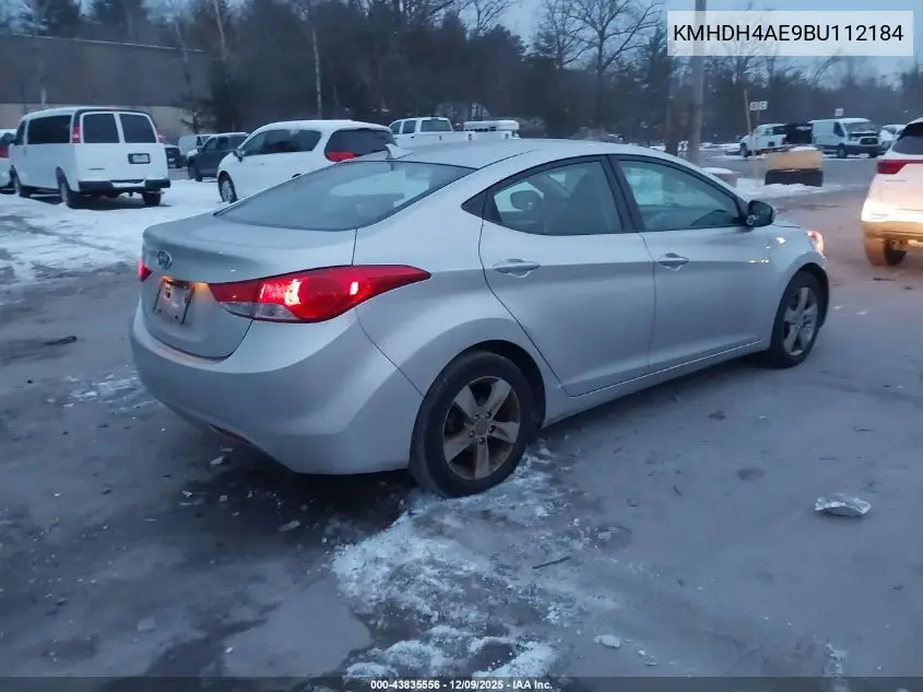 KMHDH4AE9BU112184 2011 Hyundai Elantra Gls (Ulsan Plant)