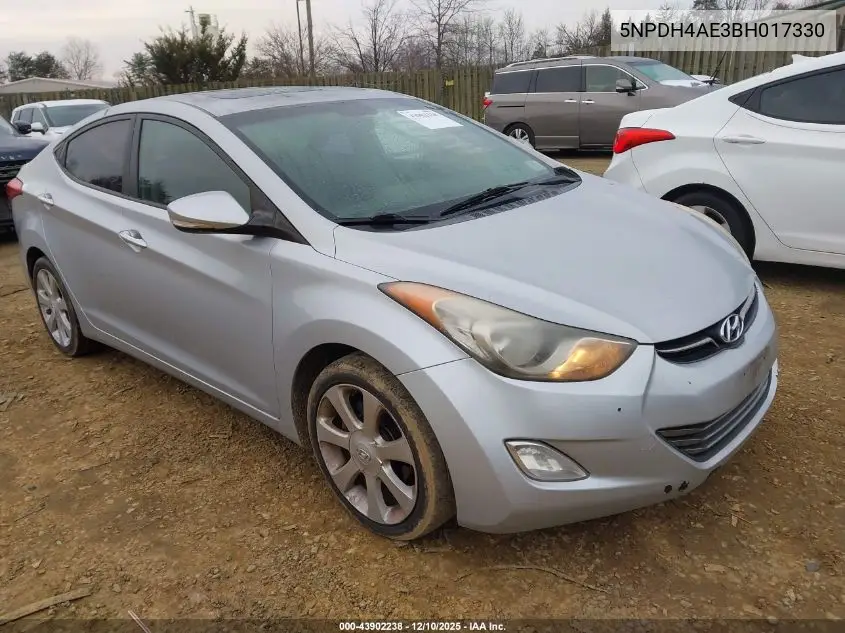 5NPDH4AE3BH017330 2011 Hyundai Elantra Limited