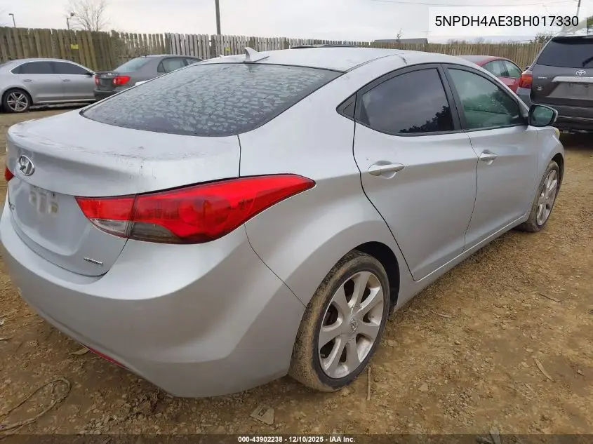 5NPDH4AE3BH017330 2011 Hyundai Elantra Limited