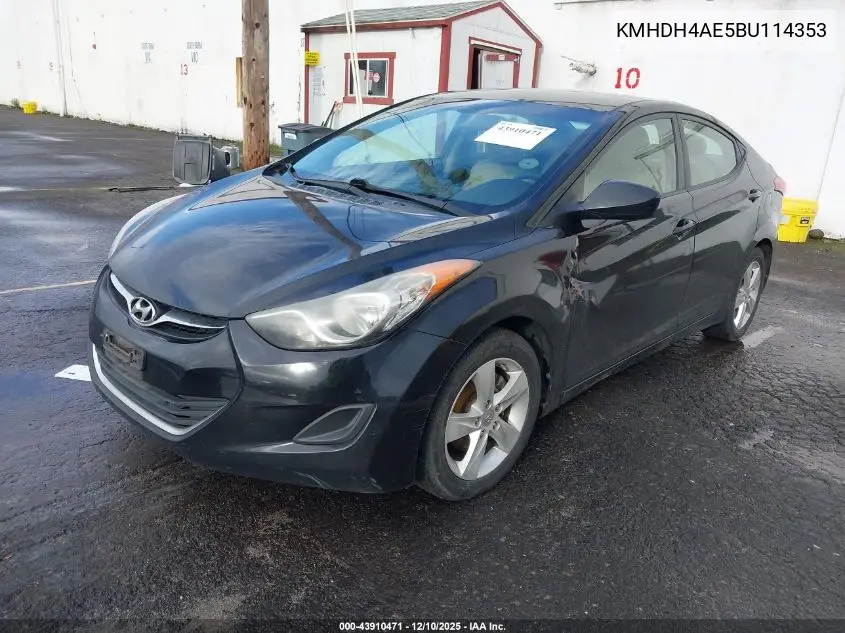 KMHDH4AE5BU114353 2011 Hyundai Elantra Gls (Ulsan Plant)
