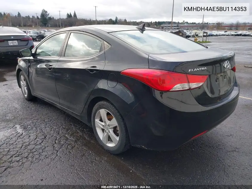 KMHDH4AE5BU114353 2011 Hyundai Elantra Gls (Ulsan Plant)