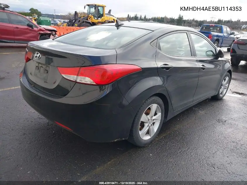 KMHDH4AE5BU114353 2011 Hyundai Elantra Gls (Ulsan Plant)