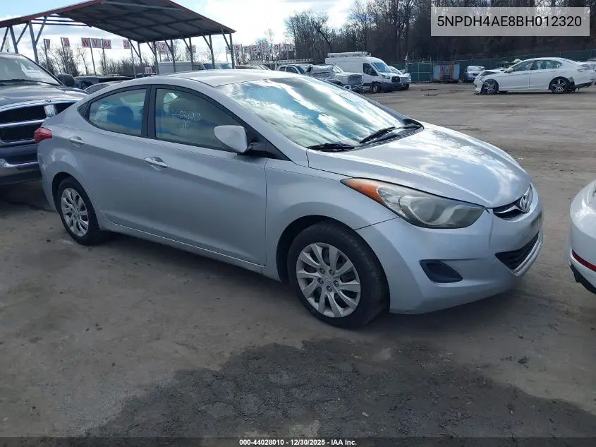 5NPDH4AE8BH012320 2011 Hyundai Elantra Gls