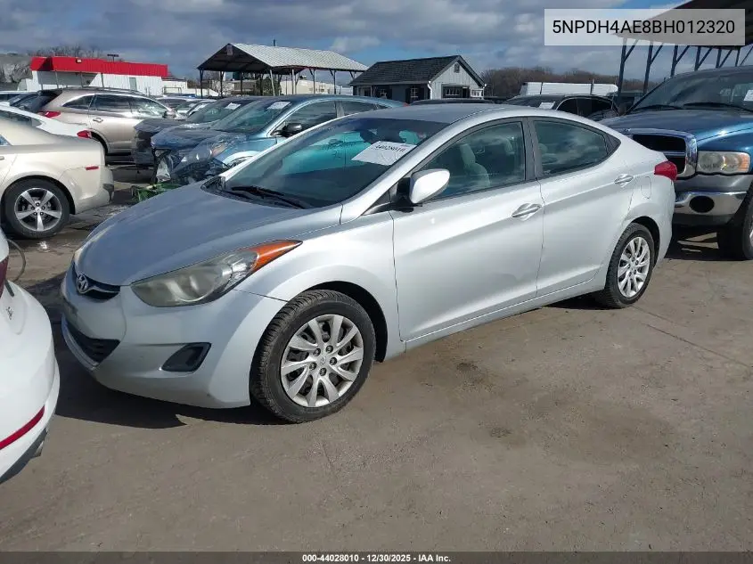 5NPDH4AE8BH012320 2011 Hyundai Elantra Gls