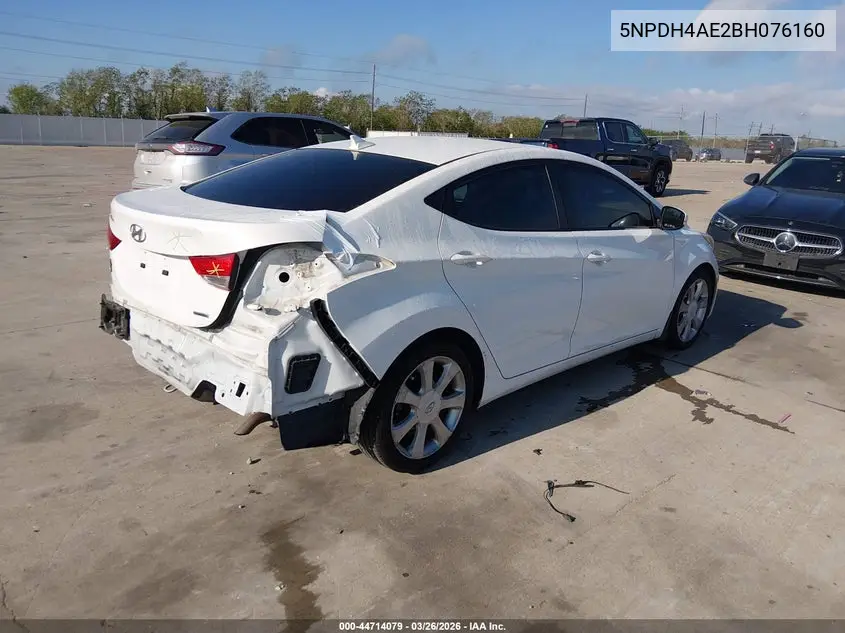 5NPDH4AE2BH076160 2011 Hyundai Elantra Limited