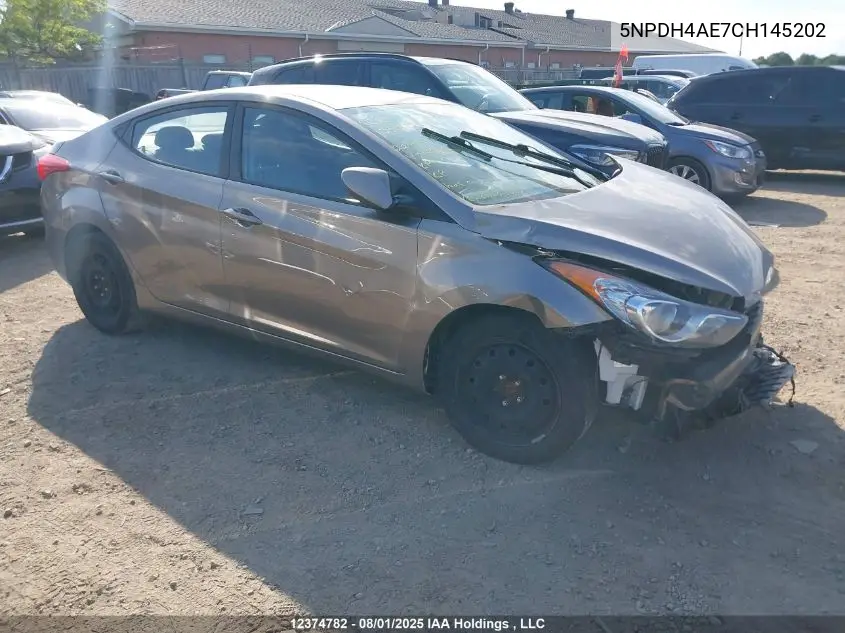 5NPDH4AE7CH145202 2012 Hyundai Elantra Gls/Limited