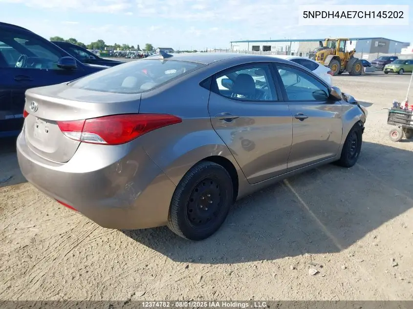 5NPDH4AE7CH145202 2012 Hyundai Elantra Gls/Limited
