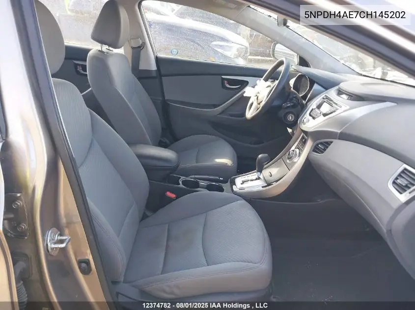 5NPDH4AE7CH145202 2012 Hyundai Elantra Gls/Limited