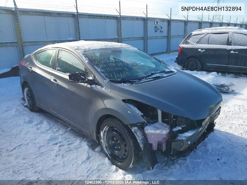 5NPDH4AE8CH132894 2012 Hyundai Elantra Gls