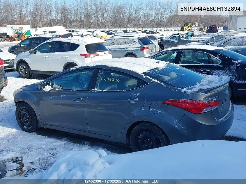 5NPDH4AE8CH132894 2012 Hyundai Elantra Gls