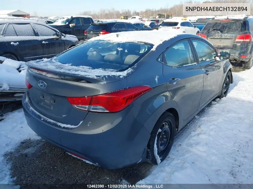 5NPDH4AE8CH132894 2012 Hyundai Elantra Gls