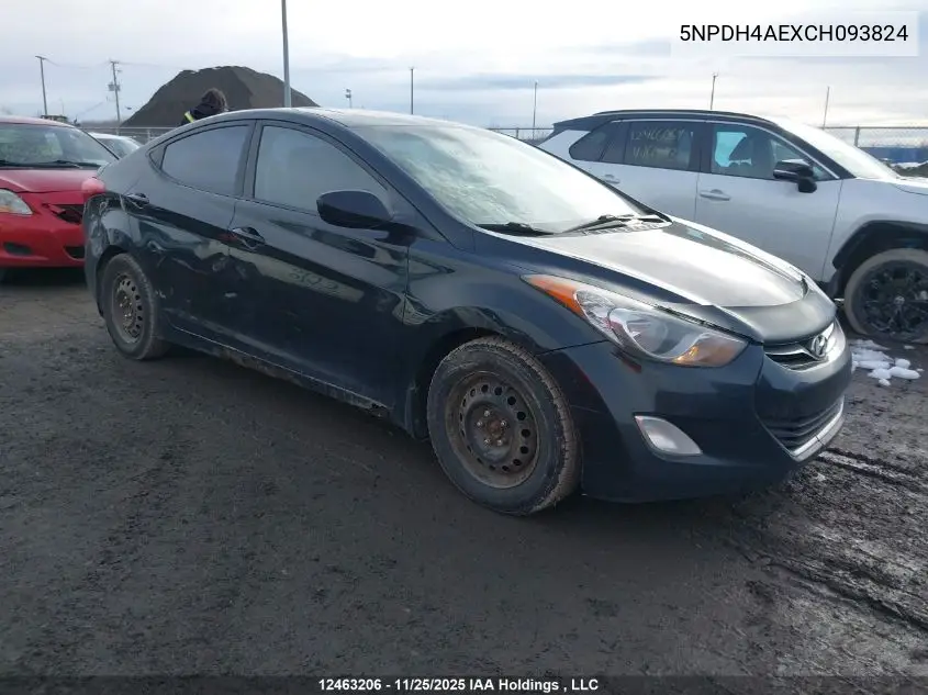 5NPDH4AEXCH093824 2012 Hyundai Elantra Gls/Limited