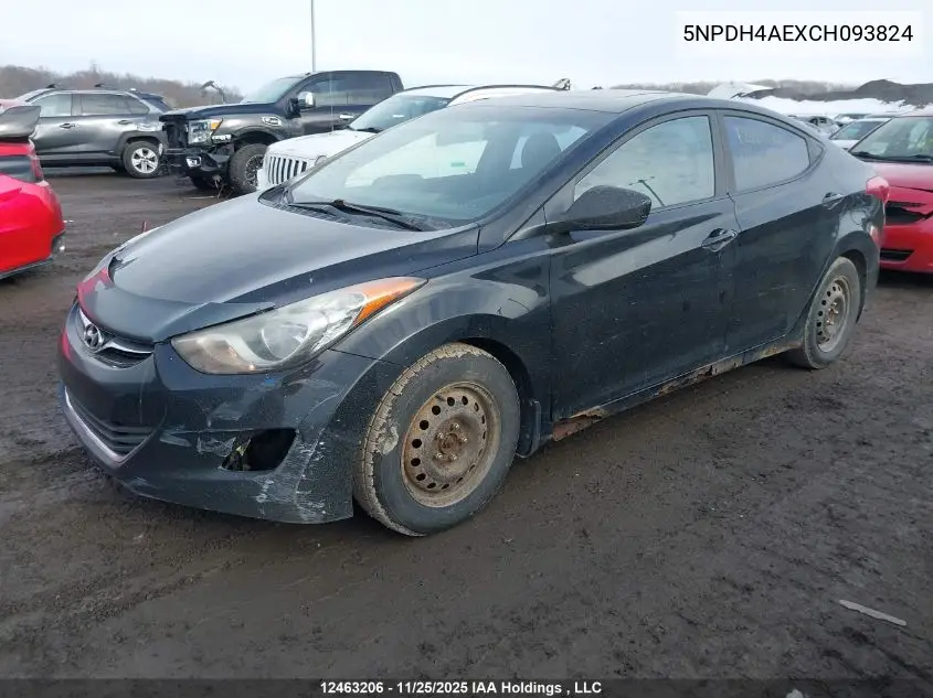 5NPDH4AEXCH093824 2012 Hyundai Elantra Gls/Limited