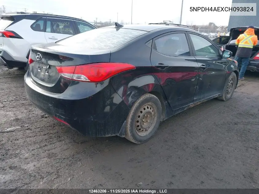 5NPDH4AEXCH093824 2012 Hyundai Elantra Gls/Limited