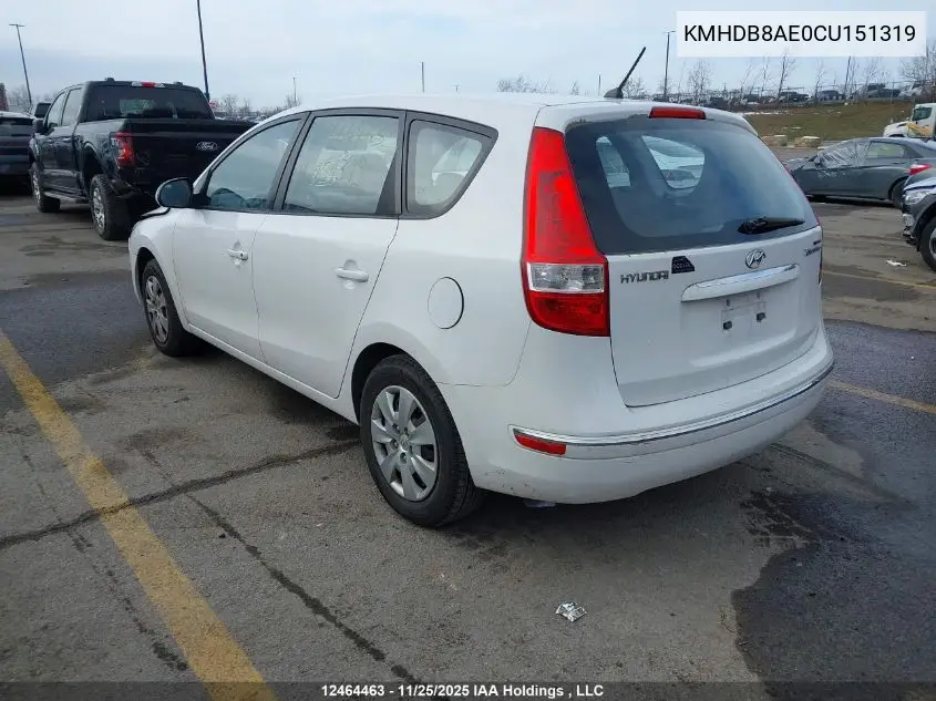 KMHDB8AE0CU151319 2012 Hyundai Elantra Touring Gls
