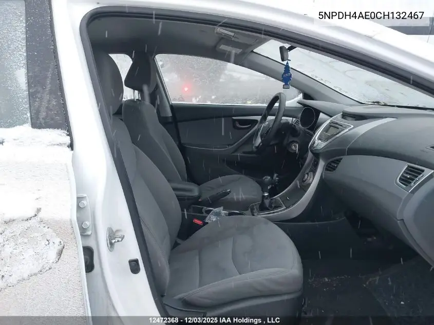 5NPDH4AE0CH132467 2012 Hyundai Elantra Gl