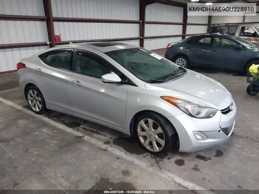 KMHDH4AE9CU228910 2012 Hyundai Elantra Limited (Ulsan Plant)