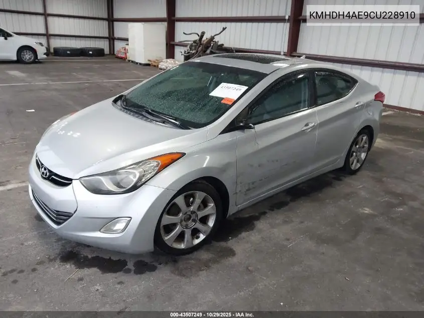 KMHDH4AE9CU228910 2012 Hyundai Elantra Limited (Ulsan Plant)