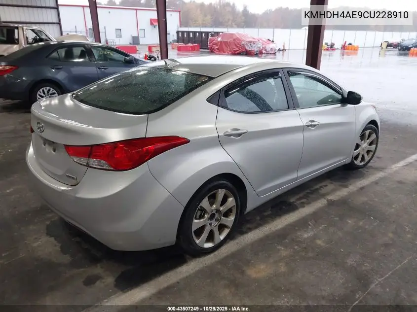 KMHDH4AE9CU228910 2012 Hyundai Elantra Limited (Ulsan Plant)