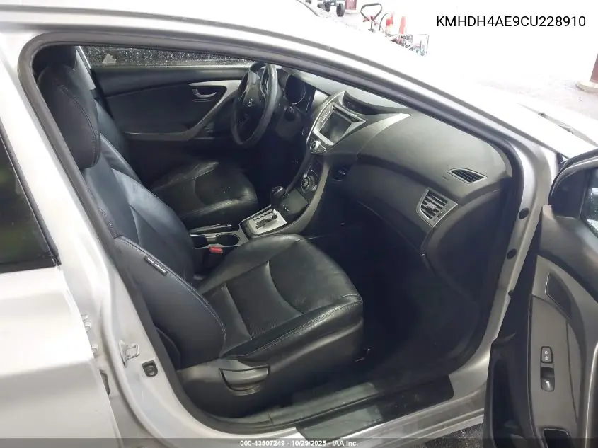 KMHDH4AE9CU228910 2012 Hyundai Elantra Limited (Ulsan Plant)