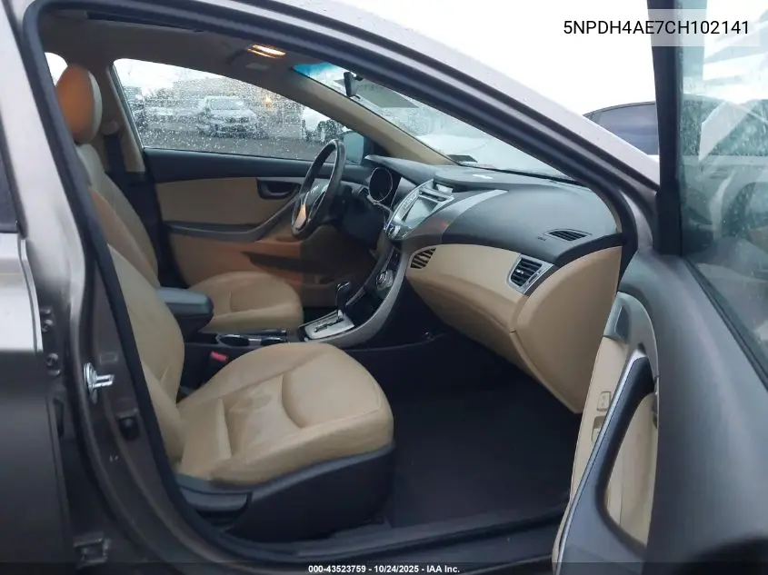 5NPDH4AE7CH102141 2012 Hyundai Elantra Limited