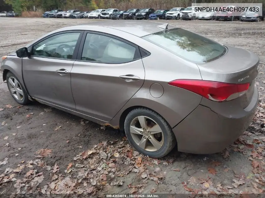 5NPDH4AE4CH097433 2012 Hyundai Elantra Gls