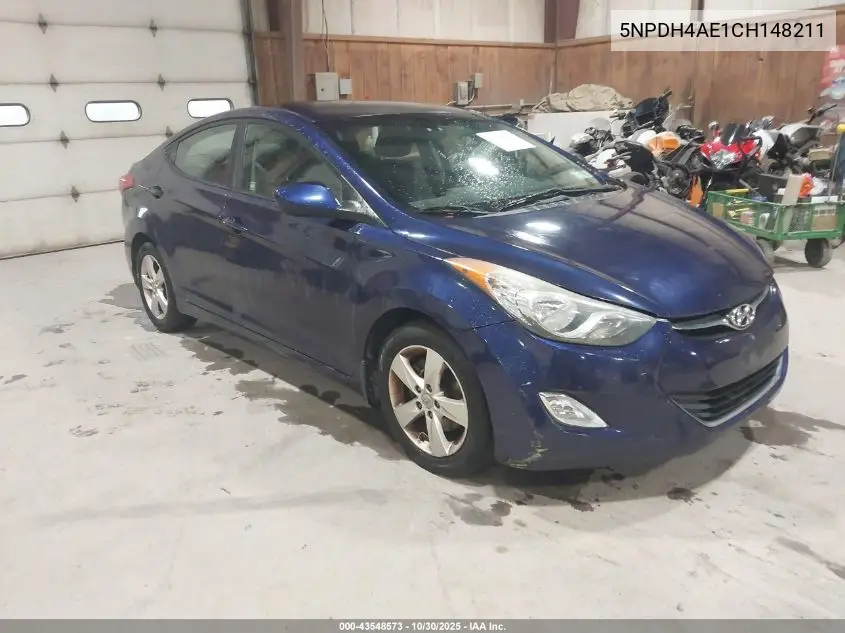 5NPDH4AE1CH148211 2012 Hyundai Elantra Gls