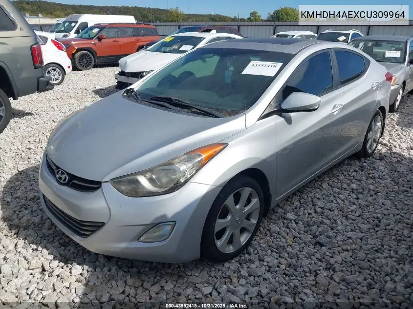 KMHDH4AEXCU309964 2012 Hyundai Elantra Limited (Ulsan Plant)