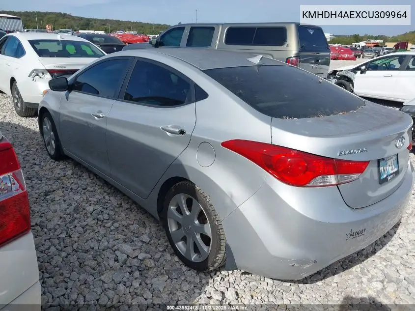 KMHDH4AEXCU309964 2012 Hyundai Elantra Limited (Ulsan Plant)