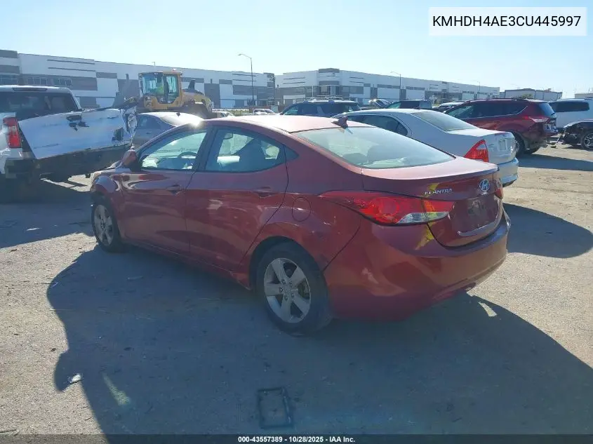 KMHDH4AE3CU445997 2012 Hyundai Elantra Gls (Ulsan Plant)