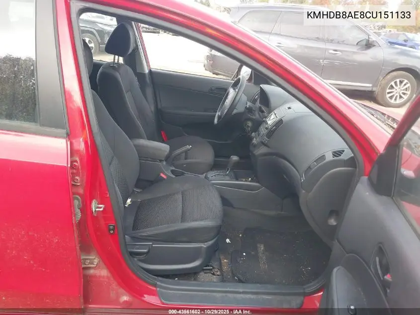 KMHDB8AE8CU151133 2012 Hyundai Elantra Touring Gls