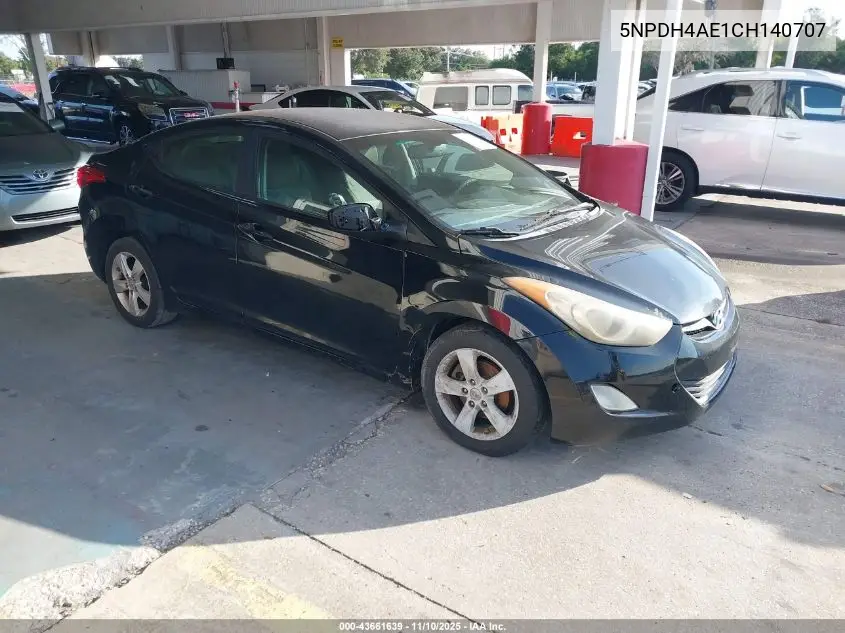 5NPDH4AE1CH140707 2012 Hyundai Elantra Gls