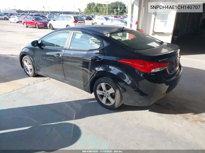 5NPDH4AE1CH140707 2012 Hyundai Elantra Gls