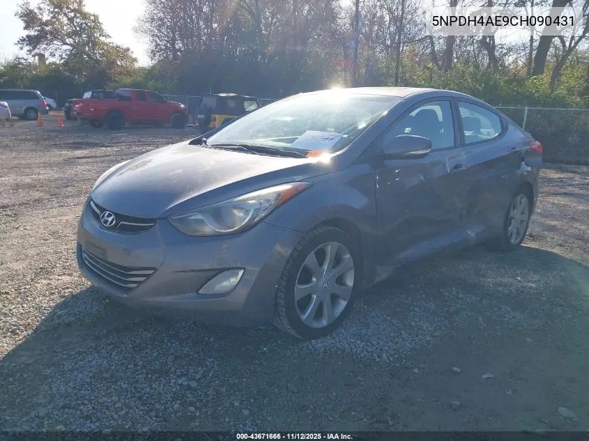5NPDH4AE9CH090431 2012 Hyundai Elantra Limited