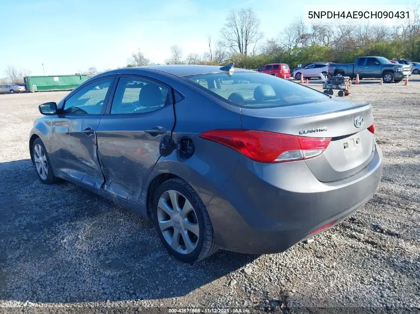 5NPDH4AE9CH090431 2012 Hyundai Elantra Limited