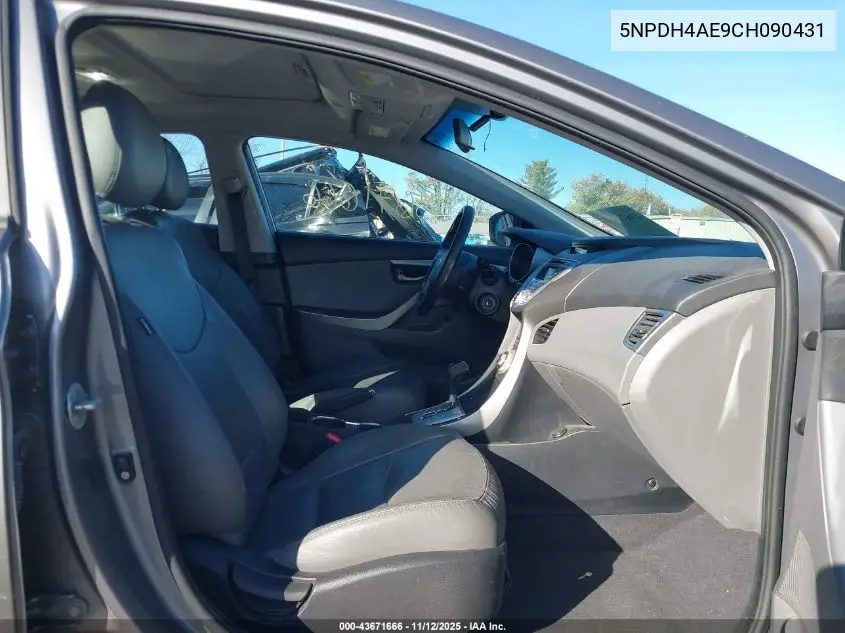 5NPDH4AE9CH090431 2012 Hyundai Elantra Limited