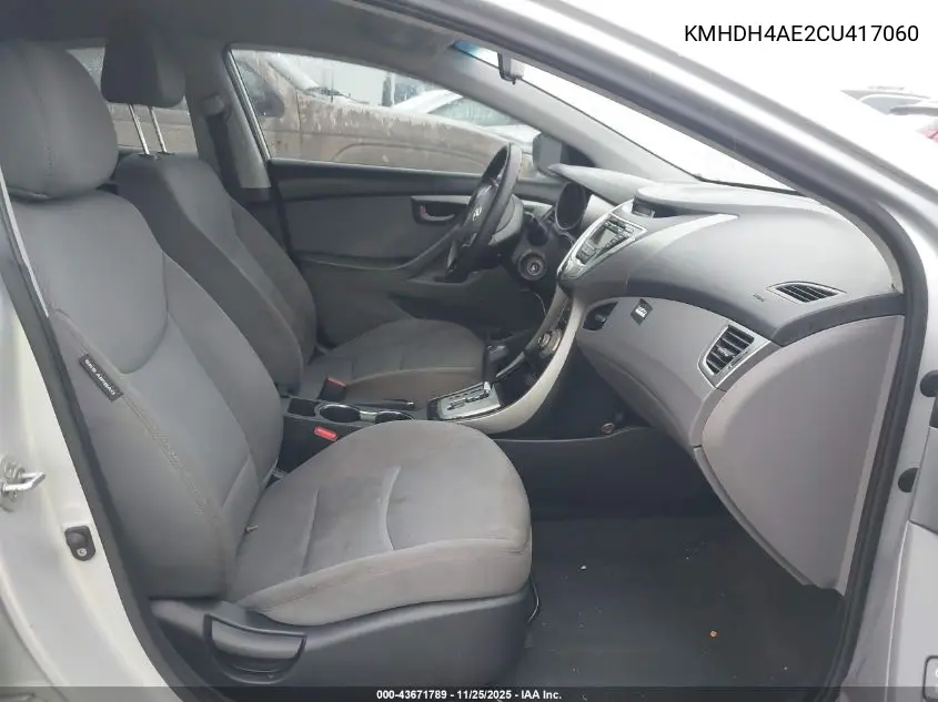 KMHDH4AE2CU417060 2012 Hyundai Elantra Gls (Ulsan Plant)