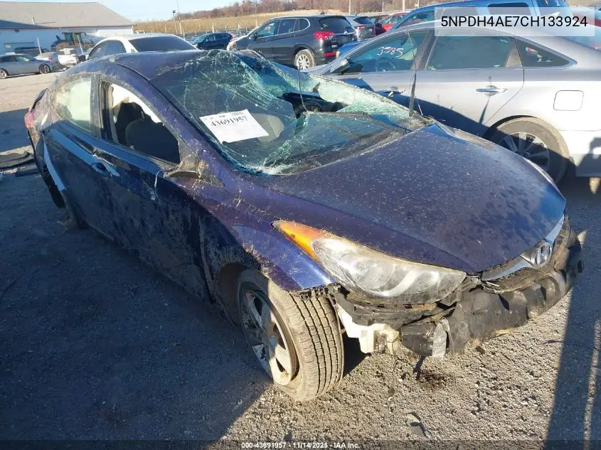 5NPDH4AE7CH133924 2012 Hyundai Elantra Gls