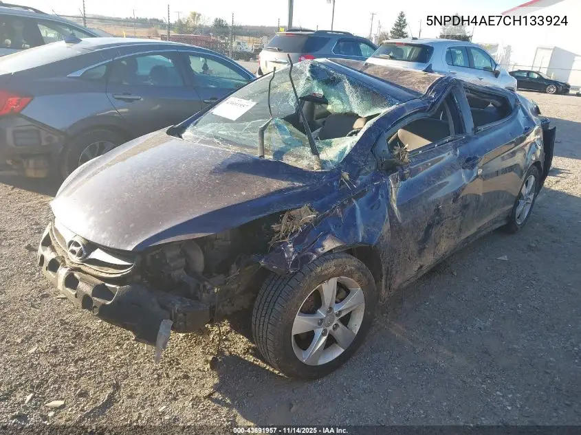 5NPDH4AE7CH133924 2012 Hyundai Elantra Gls