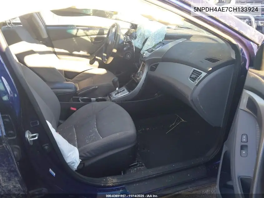5NPDH4AE7CH133924 2012 Hyundai Elantra Gls