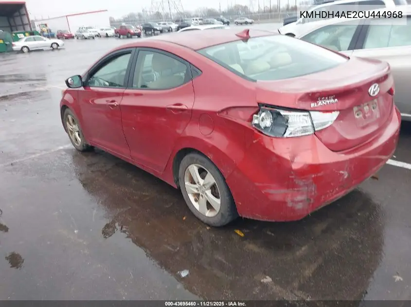 KMHDH4AE2CU444968 2012 Hyundai Elantra Gls (Ulsan Plant)