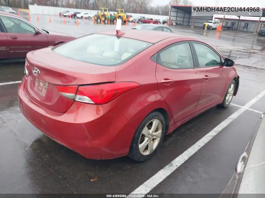 KMHDH4AE2CU444968 2012 Hyundai Elantra Gls (Ulsan Plant)