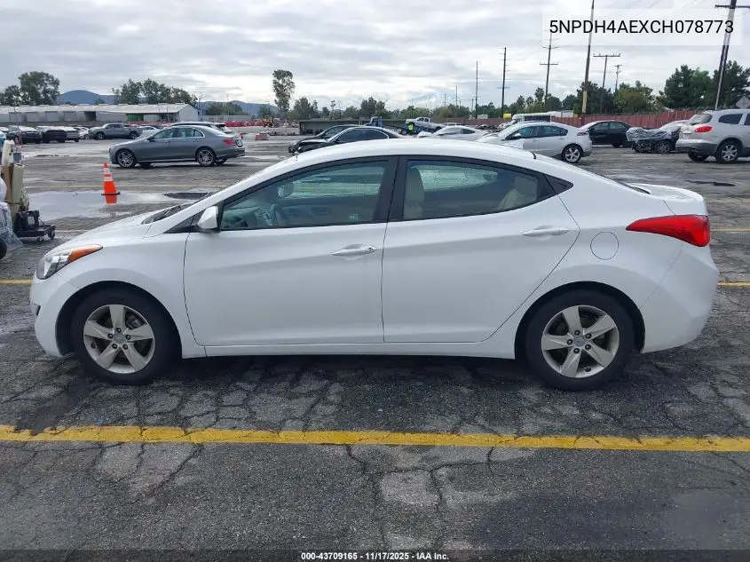5NPDH4AEXCH078773 2012 Hyundai Elantra Gls
