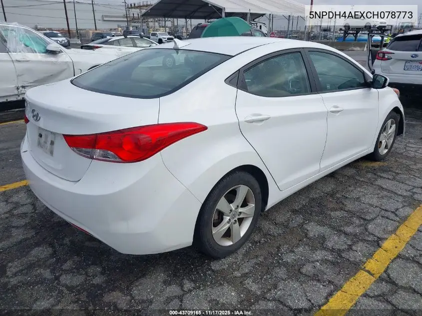 5NPDH4AEXCH078773 2012 Hyundai Elantra Gls