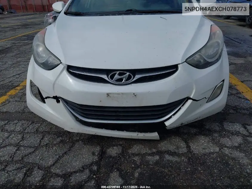 5NPDH4AEXCH078773 2012 Hyundai Elantra Gls