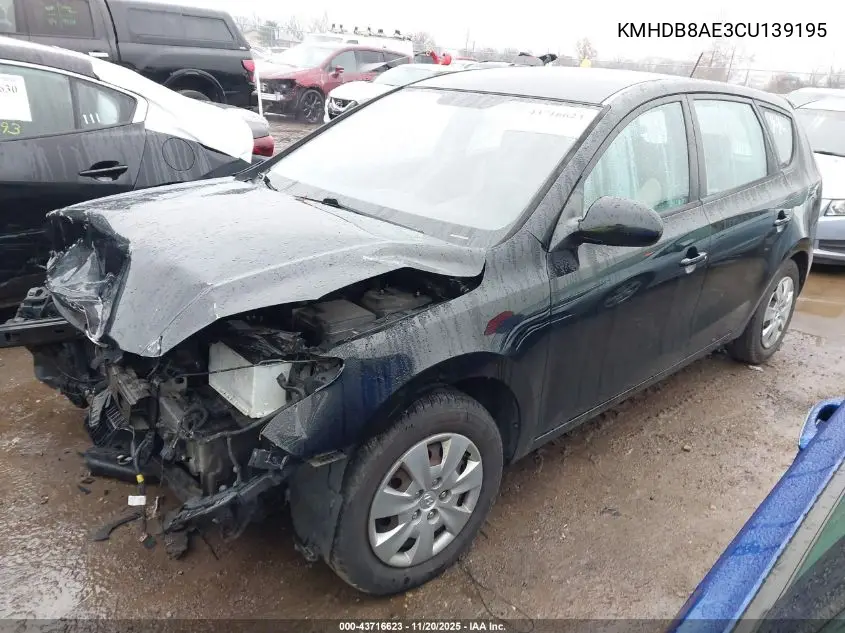 KMHDB8AE3CU139195 2012 Hyundai Elantra Touring Gls